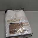 Natural Linen Viral 105 Inch Curtains for Dining Room, Textured Boho Beige Semi Sheer Farmhouse Curtain 2 Panels Set with Hooks&Rings for Bedroom 104-106 Inch Window Drapes W40 xL105