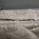 Soalmost Abstract 7x10 Area Rug for Living Room Washable Rugs Beige/Gray