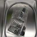 Stainless Steel Litter Box with Metal Lid and Scoop - Enclosed Metal Litter Box for Large Cats, Rust-Resistant, Odor-Control, Easy to Clean, Durable & Long-Lasting with Round Edge (L) (L:17.7"x13.8"x11.8")