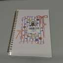 FDHSPAAM Coquette Halloween Ghost Spiral Journal Notebook 5.5x8.3in, Spooky Ghost Journal for Woman, Girly Preppy Halloween Notebooks Gifts for Note Taking, Hardcover Notebook