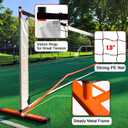 Zdgao Portable Pickleball Net for Driveway, 22FT Regularion Size Pickle Ball Net with Outdoor Pickleballs and Carry Bag, Weather Resistance Steady Steel Frame