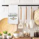 Grammy Gifts Kitchen Towels Decorative 16x24, Happiness is Being a Grammy Dish Towels Cloths Dishcloths Tea Towel Gifts for Grandma Grandmother Bathroom Kitchen Hand Towel Decor