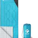 VILLEY Camping Sleeping Bag, Lightweight Backpacking Sleeping Bag with Carrying Bag for Adults & Kids, Outdoor Camping Hiking Equipment for 3 Season Warm & Cool Weather - Summer, Spring, Fall (Blue)