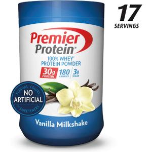 Premier Protein Whey Protein Powder, Vanilla, 28 Ounce, Best By: 03/14/26