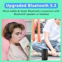 128GB MP3 Player with Bluetooth 5.2, AiMoonsa Music Player with Built-in HD Speaker, FM Radio, Voice Recorder, HiFi Sound, E-Book, Earphones Included