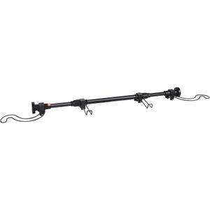 Adjustable Over-The-Door Garland Hanger, Heavy Duty Wreath Hanger for Front Door, No Nails or Screws Damage-Free, Fits Standard Door Frame Depths 34-42 Inch, Black