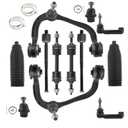 Front Upper Control Arm with Ball Joint Fit for Ford F150 2009 2010 2011 2012 2013 2014 4X4 MODELS ONLY Not for Raptor Models-12 PCS Suspension Kit K80306, K8030, K750362, ES800514