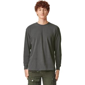 Comfort Colors Men's Adult Long Sleeve Tee, Style 6014 (Large, Pepper)