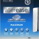 AllerEase Waterproof Mattress Protector, Maximum Allergy Mattress Protector, Queen Zippered Mattress Cover (Queen, White)