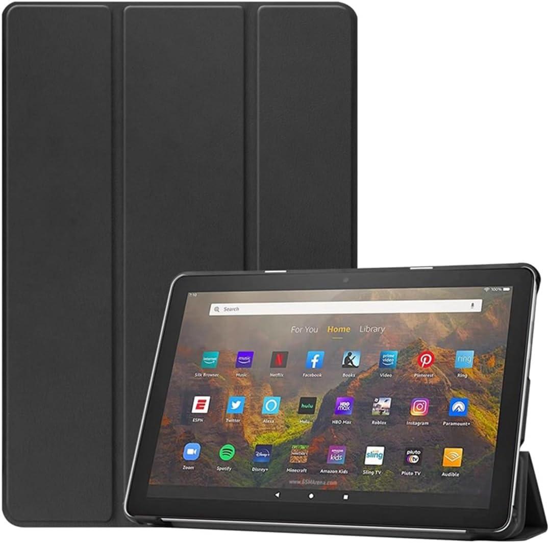 Case for Amazon Fire HD 8 Tablet (8th / 7th / 6th Generation - 2018, 2017 and 2016 Release) 8" Premium PU Leather Protective Cover Amazon Fire HD8 Case (black)