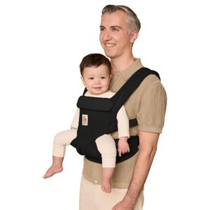 Ergobaby Omni Classic Baby Carrier Newborn to Toddler - Breathable Baby Carriers for Summer - All-Position Carrier with Lumbar Support (7-45 Pounds), Cotton, Pure Black