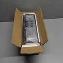 VASAGLE Slim Rolling Cart, 4-Tier Storage Cart, Narrow Cart with Handle, 5.1 Inches Deep, Metal Frame, for Kitchen, Dining Room, Living Room, Home Office, Ebony Black and Classic Black ULRC032B04