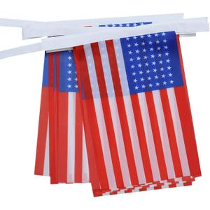 AZ FLAG USA 48 stars 6 meters BUNTING Flag 20 flags 9'' x 6'' - US - American STRING flags 15 x 21 cm
