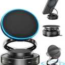 Vacuum Magnetic Car Phone Holder with Strong Magnets, 360 Adjustable Dash Cell Phone Holders, Foldabl Magsafe Car Mount with Vacuum Suction Cup for Cars/Gym/Mirror/Smooth Surface iOS Android, Black