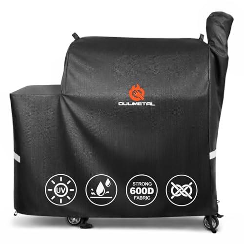 Grill Cover for Rectec Flagship 1100,RT-1250,RT-700 and RT-680 Wood Pellet Grills - 600D Heavy Duty Premium Waterproof Fade Resistant Outdoor All-Weather Protection BBQ Grill Cover