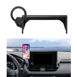 MaserWeller Car Phone Holder for Toyota RAV4 2019-2025 Accessories 7/8-Inch Screen Fixed Clip, 360° Rotation Smart Phone Mount Compatible with MagSafe, Cell Phone Holder That Does Not Affect Air Vent