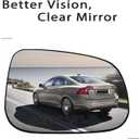 Passenger Side View Heated Mirror Glass Replacement For Volvo S60 S80 V60 2012 2013 2014 2015 2016 2017 2018 Mirror - For Volvo S60 S80 V60 Passenger Side Mirror Convex With Backing Plate