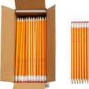 Amazon Basics Wood-Cased #2 Pencils, Pre-sharpened, HB Lead Bulk Box, 150 Count, Yellow