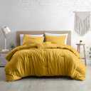 Modern Threads 4-Piece Garment-Washed Comforter Set Beck Gold King