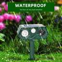 2026 Solar Sonic Racoon Fortress Pro Outdoor Cat Repellent, Ultrasonic Deer Repellent Devices Animal Repeller Squirrel Rabbit Deterrent with Motion Sensor&Light to Scare Dog Out of Garden Yard Farm(4)