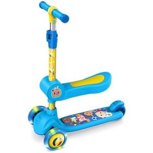 Jetson Character Kids Kick Scooter, LED Lights on Stem & Light-Up Wheels, Lightweight Frame, Height-Adjustable Handlebar, Lean-to-Steer System, Easy-Fold Mechanism