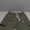 Men Green Shorts Cotton, L