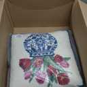 Chinoiserie Vase Tulips Hook Pillow