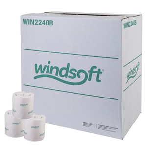 Windsoft Toilet Paper, Septic Safe, Individually Wrapped Rolls, 2-Ply, White, 500 Sheets/Roll,  95 Rolls