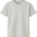 Womens 100% Cotton T-Shirt, Crew Neck Soft Premium Regular Fit Tee, Plain Short Sleeve Comfort Fit Tees for Women, Small, Pack of 1 - Nimbus