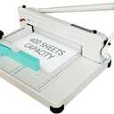 12 Inch Mint Heavy Duty Paper Cutter Guillotine Paper Cutter 400 Sheets Capacity, Stack Paper Trimmer with Solid Steel Blade for Home School Prints Shop