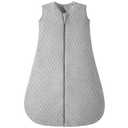 Yoofoss Baby Sleep Sack 6-12 Months TOG 2.5 Winter Baby Wearable Blanket, 100% Organic Cotton Infant Toddler Sleeping Sack 2-Way Zipper Warm Quilted Sleep Sack (Medium, Grey)