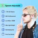 KIDEE Neck Fan, Portable Bladeless Neck Fans, Upgrade 360 Airflow, Super Quiet, 3 Speeds, 4000mAh Personal Wearable Neck Fan, Upgraded Cooling Air Volume USB Rechargeable Hands Free Fan