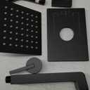 Shower Fixtures, Black Shower Faucet Set with 6 Inch Matte Black Shower Head and Tub Spout, Black Shower Head and Handle Set (Valve Included)