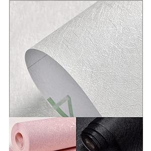 Cohoo Home Silk White Wallpaper Peel and Stick Contact Paper White Textured Contact Paper for Cabinets Self Adhesive Removable Wallpaper for Bedroom Wall Sticky Waterproof Shelf Liner 15.7inW 197inL