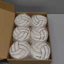 6 Pack Volleyball Travel Jewelry Case White Round Volleyball Stuff Portable Jewelry Organizer Storage Case for Team Athletes & Sports Enthusiasts Christmas Events & Milestones