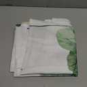 Gibelle Watercolor Floral Shower Curtain, Sage Green Beige Flower Shower Curtain for Bathroom, Modern Minimalist White Waterproof Fabric Shower Curtain Set with Hooks 72x72 Inch