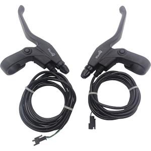 E-Bike Brake Lever, Brake Grips for Electric Bike or E Scooter,Ebike Accessories Cut Off Power When Brakes Ebike Parts (Small Wire Holder)