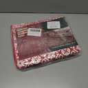 Christmas Area Rug 2x3 Red Snowflake Holiday Decorative Doormat Entryway Kitchen Washable Non Slip Soft Low Pile Small Carpet for Living Room Bedroom Entrance Dining Room Bathroom