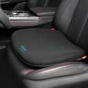Sojoy Coccyx Gel Seat Cushion- Orthopedic Memory Foam Chair Cushions for Home Kitchen Office Desk Car Truck Airplane (Black), 18X16X2. 1in