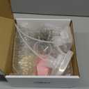 JohnBee Glass Spray Bottles with Silicone Sleeve, 2 Pack16 oz Empty Refillable Containers with Adjustable Spray Nozzles, Spray Bottles for Hair, Cleaning Solutions and Plants Olive Green&Pink