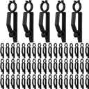 Wenqik Large C7 C9 Christmas Light Clip Outdoor Holiday Light Clips for Gutters and Shingles Outdoor Hang Gutter Hooks Weatherproof for Christmas Decoration String Lights(Black,40 Pcs)