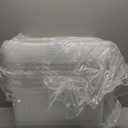 19 Quart Plastic Storage Bins with Lids, 6-Pack Stackable Clear Storage Organizing Box with Handle