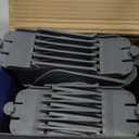 3 Inch Hair Clipper Combs Guides, Hair Clipper Guards 1 & 1/4" 1 & 1/2" 2", Mega NO.16 NO.12 NO.10 fits for most Clippers (Gray, 8pcs Mega Set)