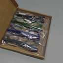 OPULIZE POP Reading Glasses for Women Men,Scratch Resistant Round Matt Frame with Spring Hinges, Black, Blue, Green, Grey +2.50 (Pack of 4)