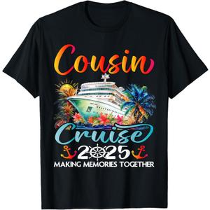 Cousins Cruise 2025 Cruising Cousins Vacation Trip Matching T-Shirt, L