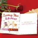 2 x Funny Cute Valentines Day Card and Gift for Him or Her  Valentines Day Card for Boyfriend Girlfriend Husband Wife (WY-500)