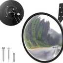 KJE 12" Acrylic Convex Mirror  160 Wide-Angle Traffic Blind Spot Mirrors, Adjustable Corner Mirror in Garage, Driveways, Stores, Warehouses, For Outdoor and Indoor Use