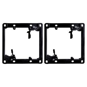 BestMounts Low Voltage Mounting Bracket 2 Gang, 2 Pack for Dual Gang Wall Plate, Telephone Wires, Network Cables, HDMI, Coaxial, Speaker Cables - Low Voltage Box Cable Wall Plate Bracket, Mud Ring