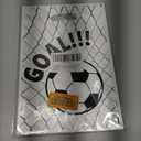 CELSOL 50 Pcs Soccer Goodie Bags – Reusable Football Party Favor Bags for Team Celebrations, Kids Birthday, Candy Snacks & Gifts – Sports Theme Treat Bags for Game Day Decorations, Standard Gift Bag Size