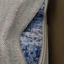 ThreadGlobe Washable Area Rugs for Living Room 8x10, Blue, Tie-dye Style
